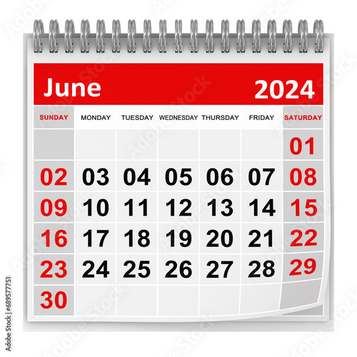 Calendar - June 2024