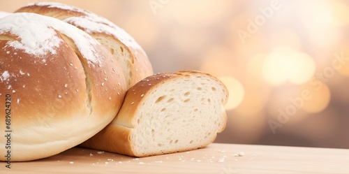 Baked bread. AI generated illustration