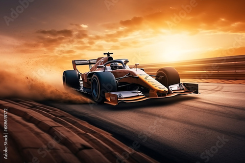 A Formula One car on a race track