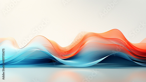 Minimalist visualization of a sound waveform, featuring crisp lines and a subdued color scheme for a sophisticated look.