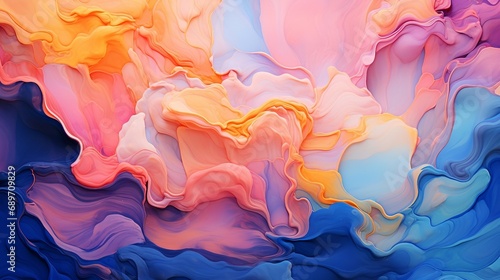 Colorful abstract paint background AI Generated