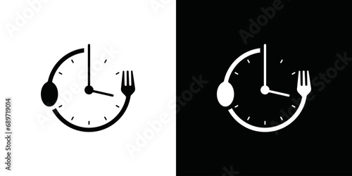 mealtime logo. eating time. time to eat