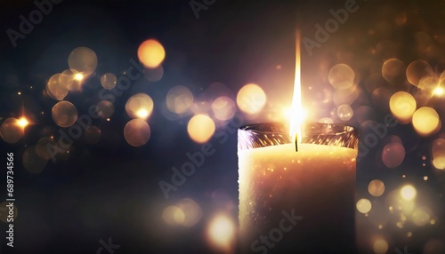 Candle Background with Space for text for christmas, relgious, memorial or condolence 
