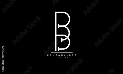 Alphabet letters Initials Monogram logo BB, BB INITIAL, BB letter