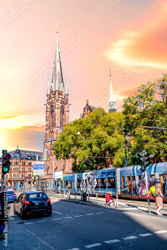 Kirche, Saarbrücken, Saarbruecken, Saarland, Deutschland 