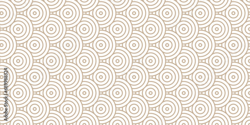 Modern diamond geometric ocean spiral pattern and abstract circle wave lines. brown seamless stripe geomatics overlapping create retro square line backdrop pattern background. Overlapping Pattern.
