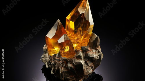 Crystals and Minerals. Crystal closeup. Crystal Healing Gemstone Rock Mineral