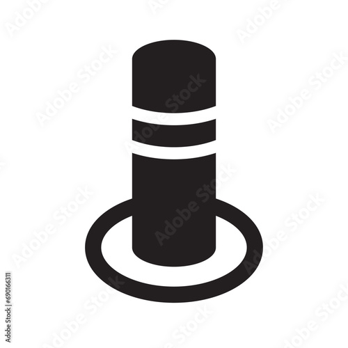 bollards icon design vector isolated