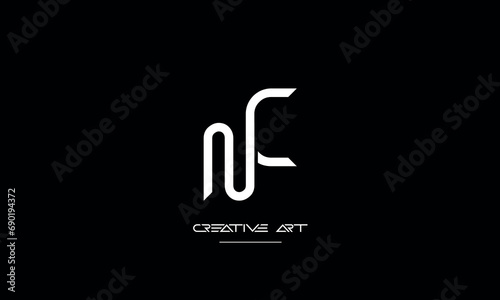 CN, NC, C, N abstract letters logo monogram