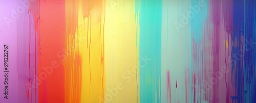 dripping colorful painted wall texture background