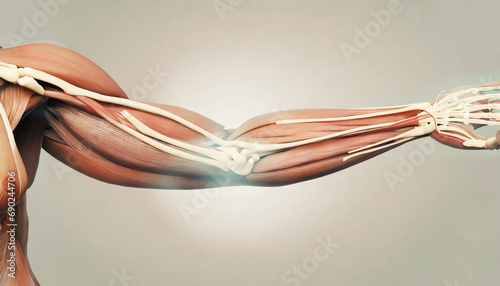 Visual Exploration of the Muscular System of Human Anatomy. Generative AI
