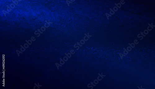 Illustration of a dark navy blue cement wall textured background that is stained empty