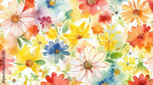 Dive into a world of vibrant beauty with these colorful flower illustrations, a kaleidoscope of nature's hues to brighten your day