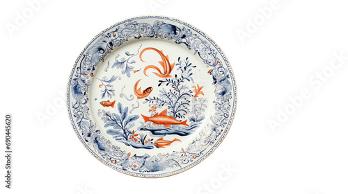 A stunning oval platter adorned with delicate Delft blue and white designs, showcasing elegance and craftsmanship.