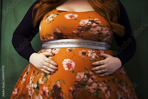 overweight woman, obesity belly