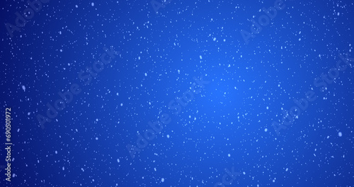 Elegant realistic snowfall animation with a colorful gradient background for the holiday and festive season, Christmas, winter, and New Year. White snowflakes falling on empty gradient bg.