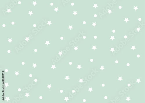 Seamless pattern with stars and ball