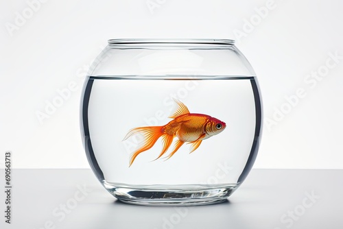 goldfish in a glass