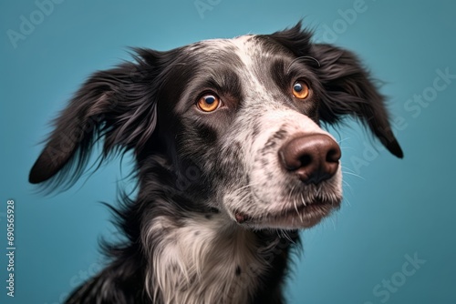 Cute photo of a dog in a studio shot on an isolated background, Generative AI 