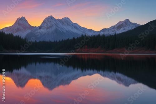 lake in the mountains