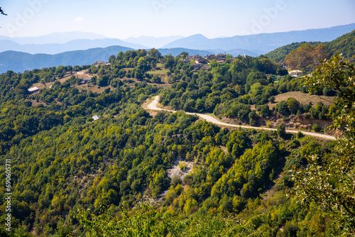 Beautiful view from mikto papigo village in greece