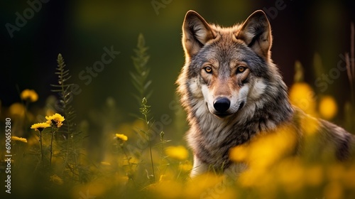 The colorful summer is a perfect time to see the beautiful and elusive eurasian wolf