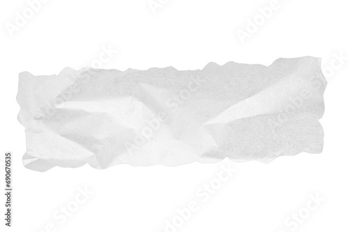 Piece of torn paper on white. ripped white paper message. teared white paper on transparent background. ideal for text and messages, cut-out vintage design elements