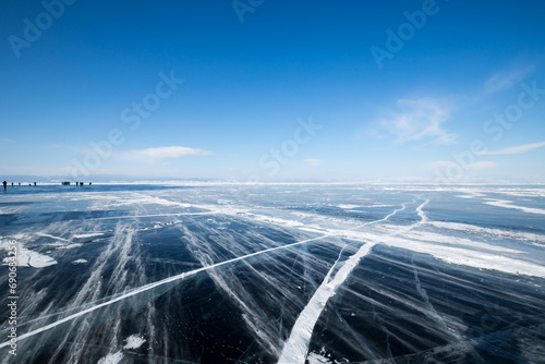 Lód jeziora Bajkał