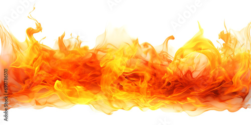 burning fire flames border transparent texture isolated