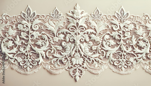 A traditional Victorian lace pattern