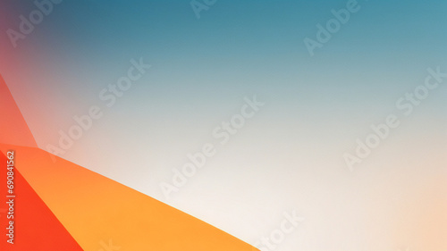 カラフルなオレンジ ピンクの境界線と明るい中心を持つ青い水彩絵の具の背景デザイン、鮮やかな苦しめられたグランジ テクスチャを持つ水彩画の裁ち落としとフリンジ