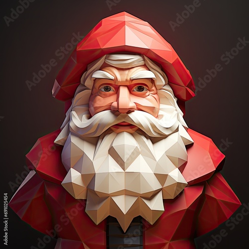 santa clause - low poly character design