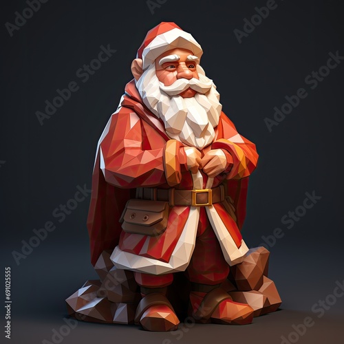 santa clause - low poly character design