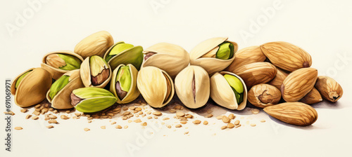 Nutshell background organic closeup pistachio green seed ingredient snack nut healthy brown food dry