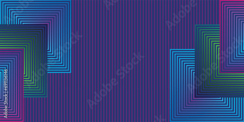 Blue background with halftone decoration. Dark blue vector cover with stright stripes
