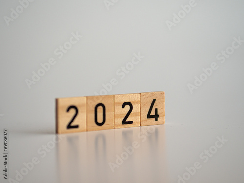 nowy rok 2024, napis, szczęśliwego nowego roku