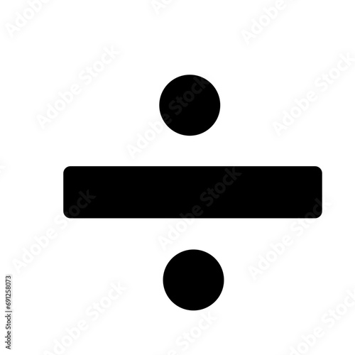 Division Math Sign, Mathematic Sign and Symbol