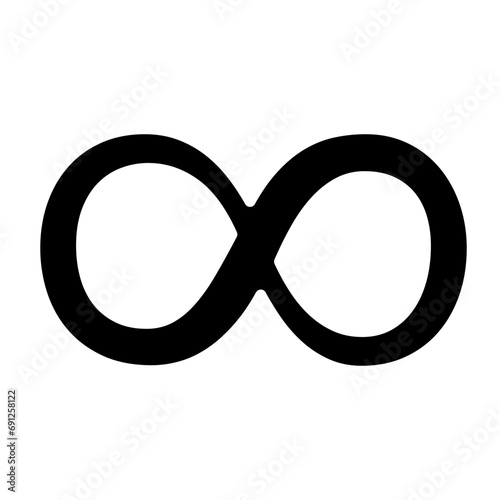 Lemniscate or Infinity Math Sign, Mathematic Sign and Symbol