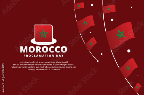 Morocco Proclamation Day Background Design