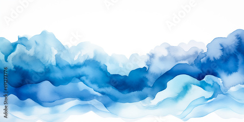 Water surface ocean wave, blue, aqua, teal marble texture. Blue and white water wave web banner Graphic Resource as background for ocean wave abstract. Watercolor backdrop for copy space text by Vita