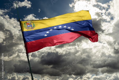 Flag of Venezuela The current eight-star flag of Venezuela was introduced in 2006.venezuela annexation guyana