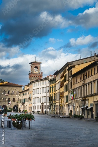 Town square of the city of Pescia
