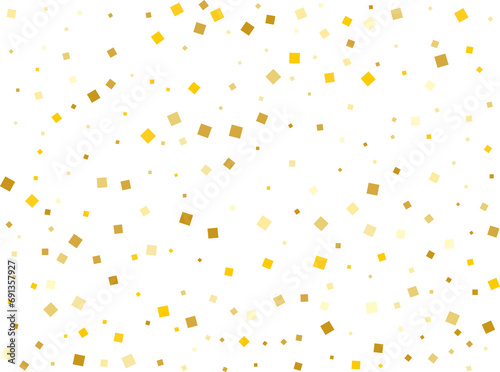 Stylish Golden Square Confetti