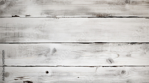 Vintage White Wood Texture Background: Closeup of Grunge Wooden Plank Surface - Rustic Wallpaper for Aged Design and Natural Backdrops in Retro Themes.