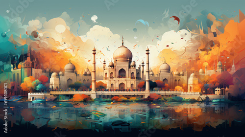 realistic representation of India Republic Day, the cultural and national significance of the event. Generative AI