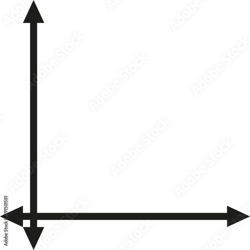 Long double ended arrows width height length. Dual sided straight crossed arrows. Right angle 90 degrees.