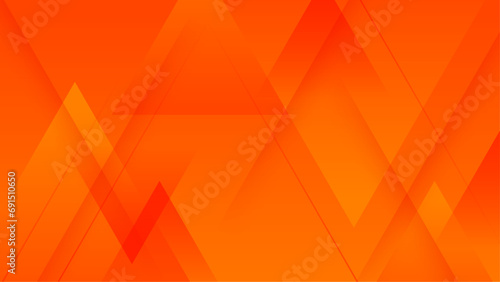 Orange abstract minimalist gradient background with geometric shapes. Trendy geometric abstract design with futuristic concept background for flyer, banner, cover, poster