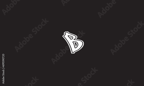 B, BB , Abstract Letters Logo Monogram 