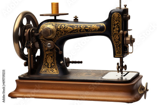 dressmaker stitch industrial handcraft design dressmaking black craft textile embroidery clothes tailor used vintage spool old fashion work thread needle clothing sew antique sewing machine