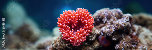 Heart Shaped Polyps on Coral Formation